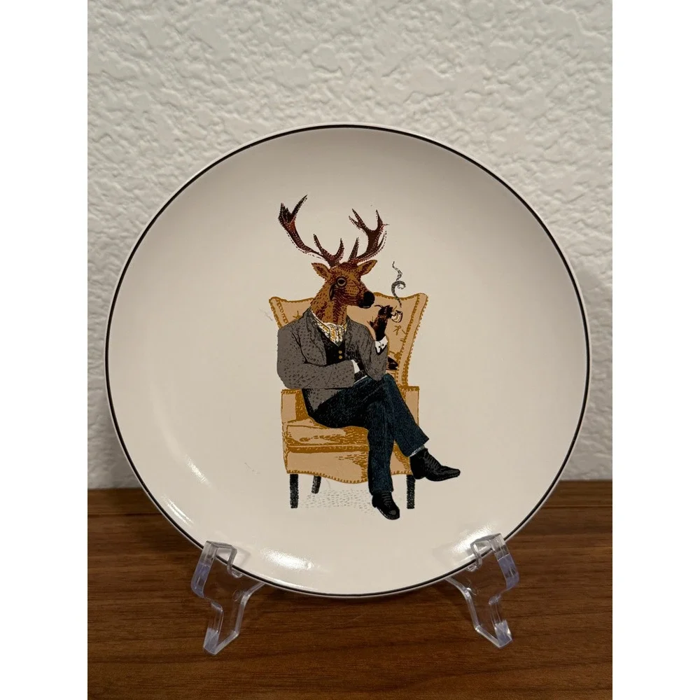Set‎ of THREE Threshold 2017 Holiday Mr. Mrs. Posh Reindeer Stag Doe 6